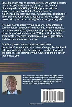 Book Blurb of No More Regrets By Bonface Juma