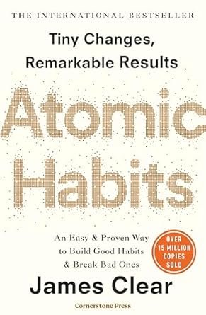 Cover of Atomic Habits, 25 books to master 5 skills