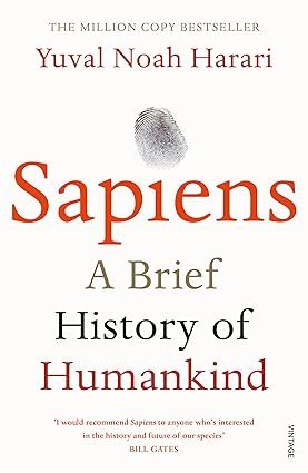 Cover of Sapiens by Yuval Noah Harari. Books That Will Change Your Perspective on Life
